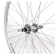 Roata spate ATLAS 26  , 559x18, ALU dubla, argintie natur, V-Brake CNC, 36H