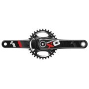 Angrenaj Pedalier Sram X01 X-Sync Fara Foi Brat 170 Carbon, negru-rosu