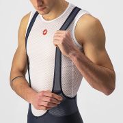 Castelli - pantaloni ciclism scurti cu bretele Entrata bibshorts - bleumarin