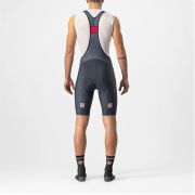 Castelli - pantaloni ciclism scurti cu bretele Entrata bibshorts - bleumarin