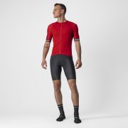 Castelli - tricou pentru ciclism cu maneca scurta Entrata IV - rosu visiniu alb