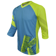 Tricou FUNKIER Dolomiti Enduro - Bleu/Galben