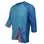 Tricou FUNKIER Dolomiti Enduro - Verde/Portocaliu