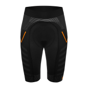 Pantaloni scurti FUNKIER Velletri Elite fara cusaturi barbati - Gri/Portocaliu XS/S