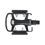 Pedale CONTEC CP-042 MTB/ATB aluminiu - Negru/Argintiu
