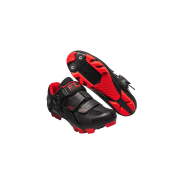 Pantofi ciclism FLR F-65 III Elite Mtb - Negru/Rosu