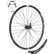 Roata CROSSER X6 32H 27.5" Fata QR Disc capsata butuc SHIMANO TX505 Negru