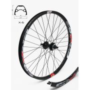 Roata CROSSER X6 36H 26 Fata QR Disc capsata Negru
