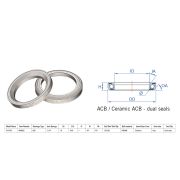 Rulment cuvete FSA TH-970S ACB 45x45 1"1/4 dualS MR082S