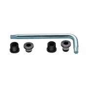Suruburi foaie angrenaj + torx FSA CR Bolt Kit Negru Triplu MTB 6 buc