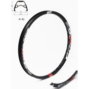Janta CROSSER X6 26" 32H Negru - capsata