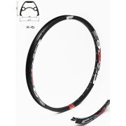 Janta CROSSER X6 26" 36H Negru - capsata