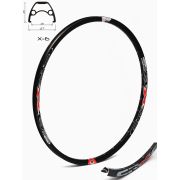 Janta CROSSER X6 28" 32H Negru - capsata