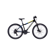 Bicicleta CORRATEC X-Vert Rock 26 negru / galben neon / albastru - 340mm