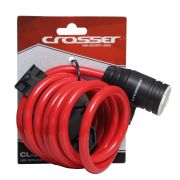 Incuietoare cablu CROSSER CL-369 10x1800mm - Rosu