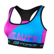 Bustiera sport Force Beauty albastru/roz S