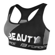 Bustiera sport Force Beauty negru/gri