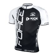 Tricou Force Team maneci scurte negru/alb
