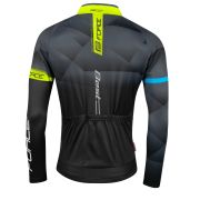 Bluza ciclism Force Best maneci lungi negru/fluo XXL