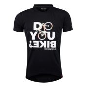 Tricou ciclism Force Bike, negru