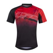 Tricou ciclism Force MTB Core, rosu/negru, XXL