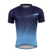 Tricou maneca scurta Force MTB Angle, albastru, XS
