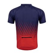 Tricou maneca scurta Force MTB Angle albastru/rosu