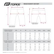 Pantaloni Force MTB-11 cu sub-pantaloni cu bazon Gri XS