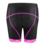 Pantaloni scurti Force Rose Lady pana la talie cu bazon, negru/roz XS