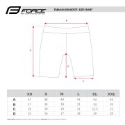 Pantaloni scurti Force Rose Lady pana la talie cu bazon, negru/roz XS