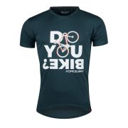 Tricou ciclism Force Bike, albastru, L