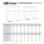 Pantaloni Force Downhill MTB cu sub-pantaloni cu bazon Negru/Gri M
