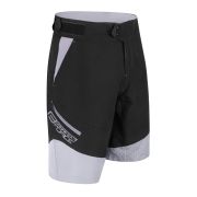 Pantaloni scurti Force Storm pana la talie cu bazon, negru/gri
