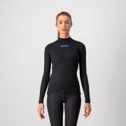 Bluza de corp cu maneca lunga Castelli Flanders 2W Warm, de dama, Negru, M