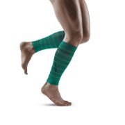 CEP - Compresie gamba barbati Reflective Calf Sleeves - verde gri reflectorizant