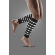 CEP - Compresie gamba femei Reflective Calf Sleeves - negru gri reflectorizant
