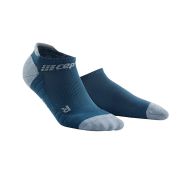 CEP - Sosete de compresie pentru femei model sub glezna 6cm No Show 3.0 - albastru gri