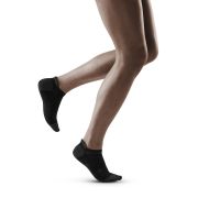CEP - Sosete de compresie pentru femei model sub glezna 6cm No Show 3.0 - negru gri