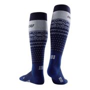 CEP - Sosete ski thermo lungi pentru barbati Ski Thermo Merino Socks - albastru inchis gri