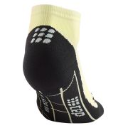 CEP - sosete de compresie peste glezna 8cm pentru femei Low Cut 3.0 - galben deschis lamaie negru