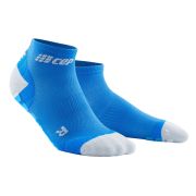 CEP - sosete de compresie peste glezna 8cm pentru femei Low Cut Pro Ultralight - albastru electric gri deschis