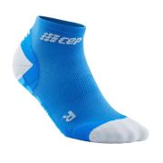 CEP - sosete de compresie peste glezna 8cm pentru femei Low Cut Pro Ultralight - albastru electric gri deschis
