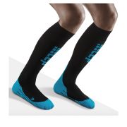 CEP - sosete de compresie ski pentru barbati Ski Ultralight Socks - negru albastru