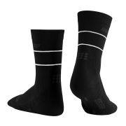 CEP - sosete medii de compresie 18cm pentru barbati Mid Cut Reflective - negru reflect