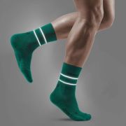 CEP - sosete medii de compresie 18cm pentru barbati Mid Cut Reflective - verde reflect