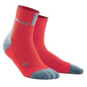 CEP - sosete scurte de compresie 16cm, pentru barbati Short Socks 3.0 - portocaliu lava gri