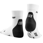 CEP - sosete scurte de compresie 16cm, pentru femei Short Socks 3.0 - alb gri inchis
