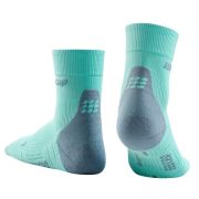 CEP - sosete scurte de compresie 16cm, pentru femei Short Socks 3.0 - verde gheta gri