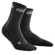 CEP - sosete scurte vreme rece sau iarna 18cm pentru barbati Winter Short Socks - gri inchis negru