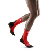 CEP - sosete scurte vreme rece sau iarna 18cm pentru barbati Winter Short Socks - rosu negru